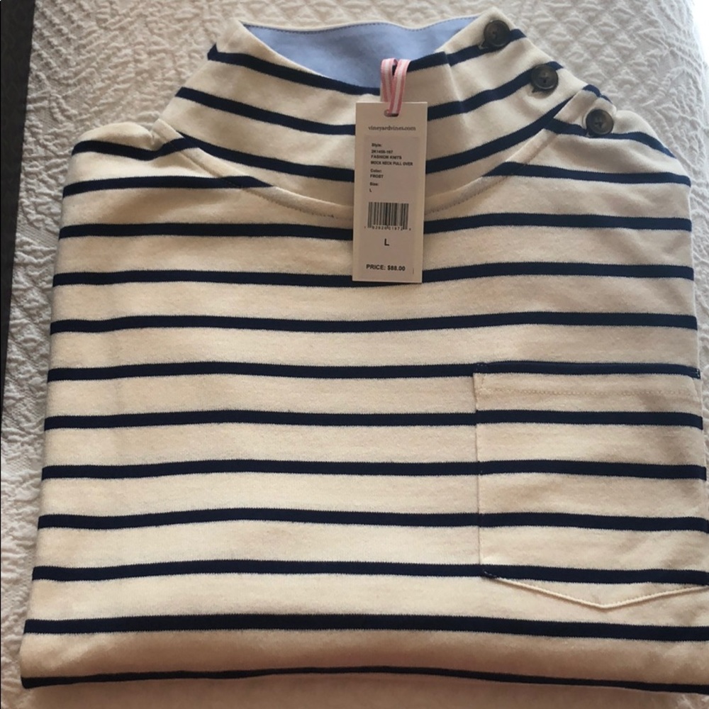 Vineyard vines funnel neck cotton shirt